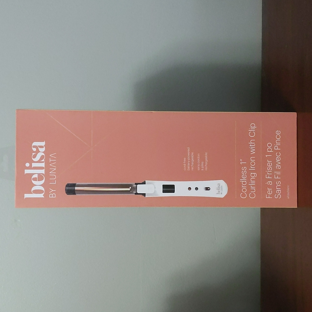 Belisa Cordless 1" Curling Iron w/ Clip